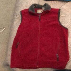 Women's Red Fleece Vest